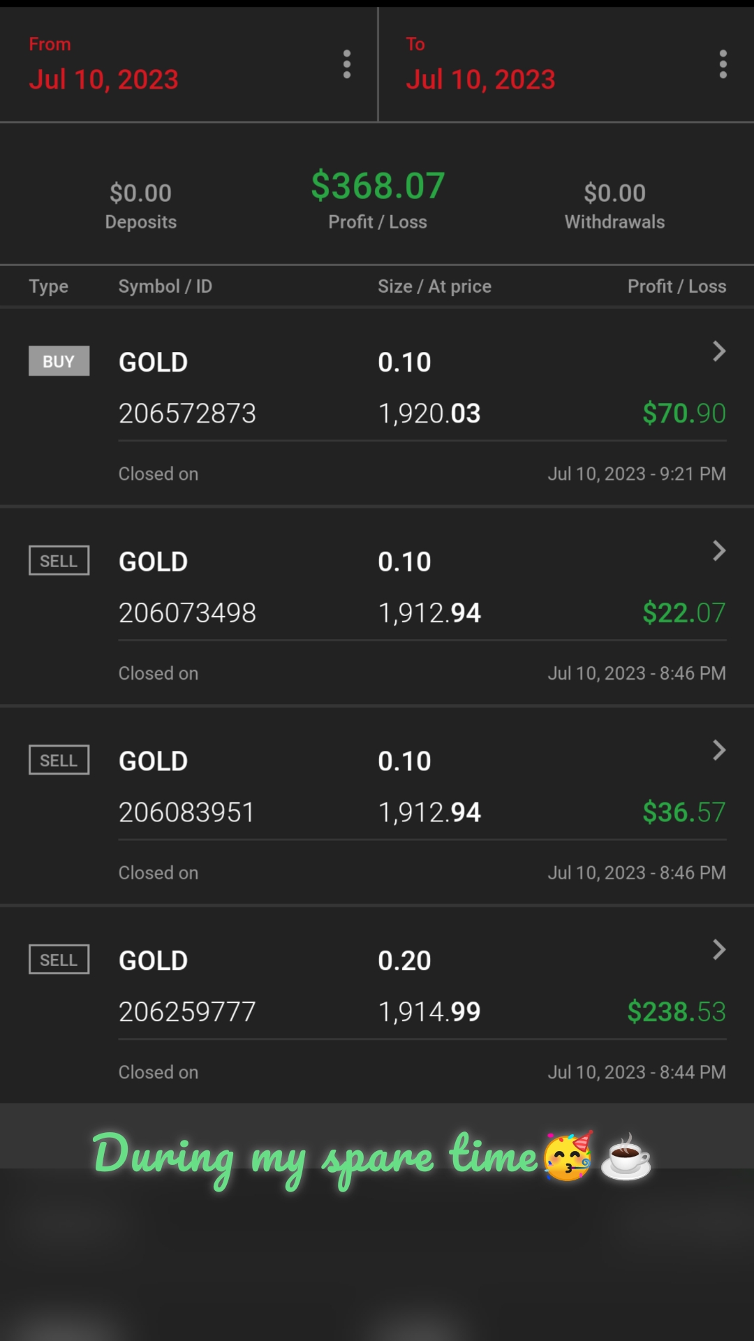  During my spare time🥳☕